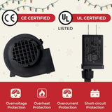 Replacement 1A Blower For Christmas Inflatables, 1.25A Adapter For Christmas Yard Inflatable Blow Up Outdoor Holiday Yar
