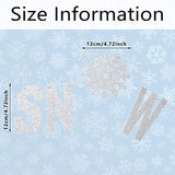Silver Glitter Let It Snow Banner Winter Snowflake Garland Banner Wool Felt Ball Pom Pom Garland For Christmas Holiday Party Decorations