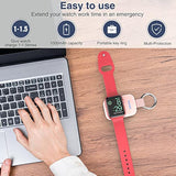 Portable Wireless Magnetic Charger for Apple Watch 1000mAh Pink