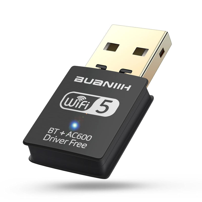 Usb Wifi Bluetooth Adapter 2-In-1,Bluetooth Wireless External Receiver,600Mbps