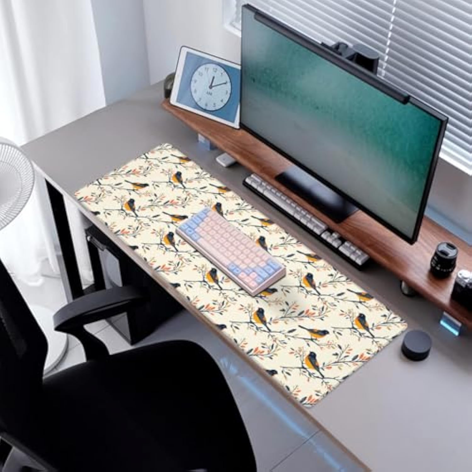 Skull Gaming Mouse Pad, Desk Mat, Non-Slip Rubber Base Cool Aesthetic Mousepads For Computer Laptop Keyboard Office School Home Desktop Decor 31.5" X 11.8"