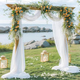 Blush Wedding Arch Draping Fabric, 19Ft x 28" Panel for Ceremony & Home Decor