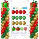 2 Sets Christmas Party Balloon Column Stand Kit Adjustable Balloon Decor