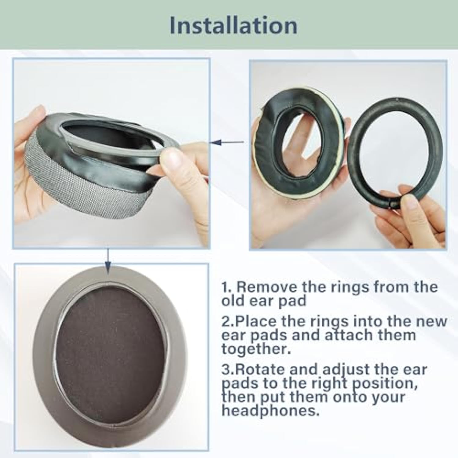 Hs60 Breathable Replacement Earpads For Corsair Hs60, Hs50, Hs70 Pro Gaming Headphones – Breathable Fabric And High Density Foam Cushions