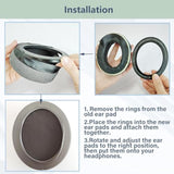 Hs60 Breathable Replacement Earpads For Corsair Hs60, Hs50, Hs70 Pro Gaming Headphones – Breathable Fabric And High Density Foam Cushions