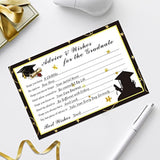 Graduation Advice Cards - 50-Pack Graduate Party Supplies 2026 Advice For The Graduate Graduation Decorations Party Favors Table Games Personalized Graduations Cards