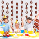 8 Pcs Football Garland Banner, Football Paper Cutouts Hanging Swirl, Sports Balls Hanging Decorations For Birthday Party Wedding Baby Shower Home Classroom Decor Favors