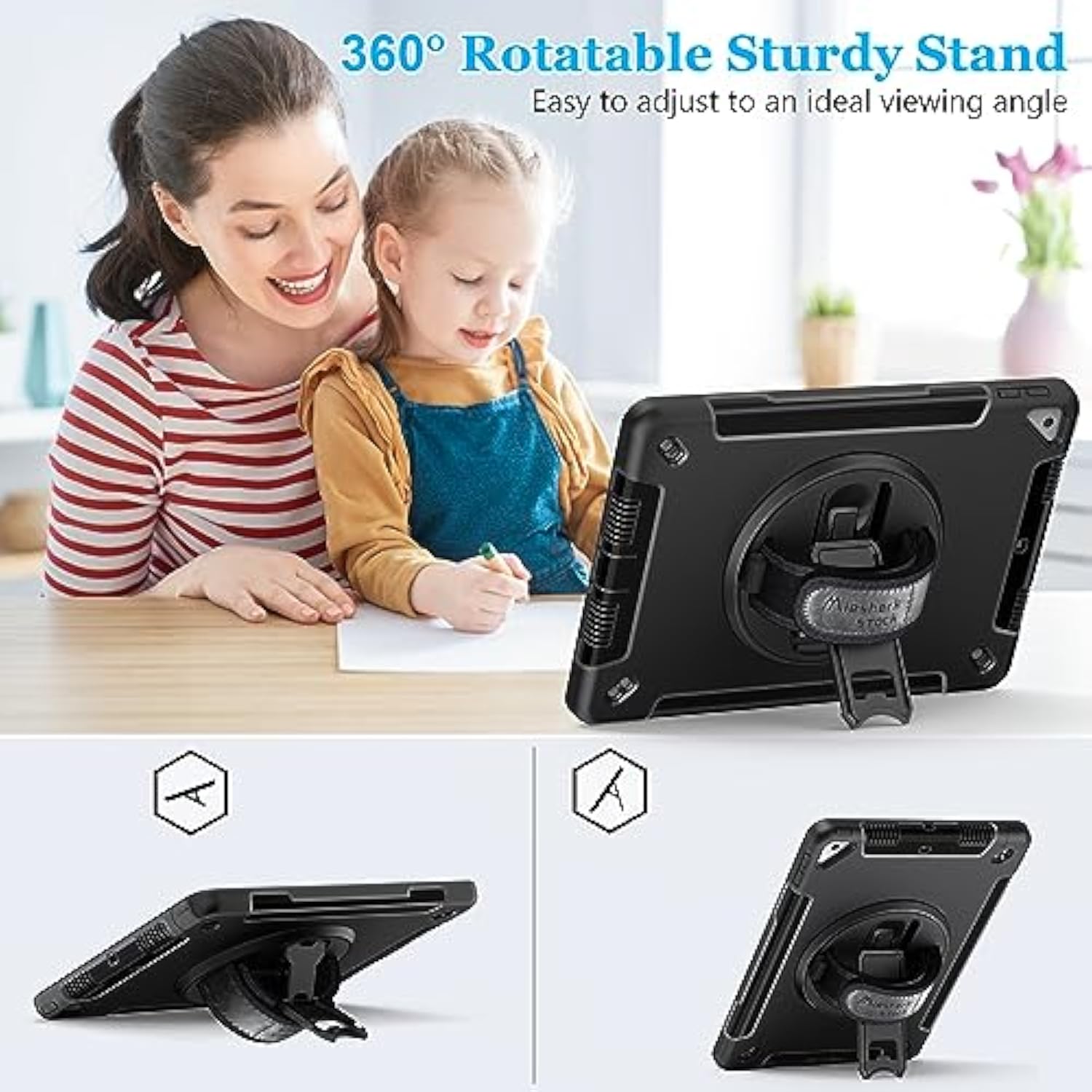 Case For Ipad 9Th Generation 2021: Military Grade Tpu Protective Cover For Ipa