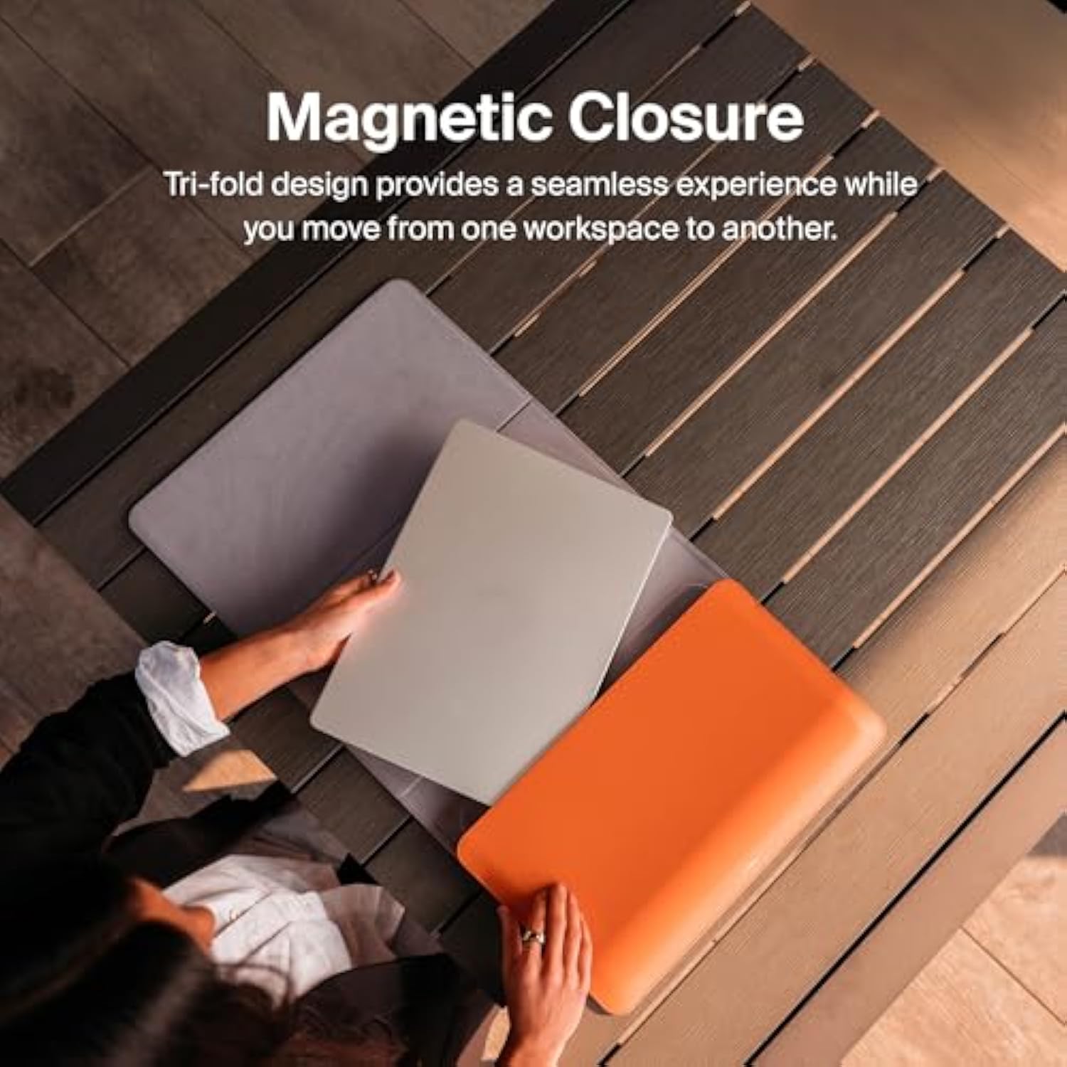 Hybrid Laptop Sleeve | Portable Desk Mat And Laptop Sleeve (Black, 14")