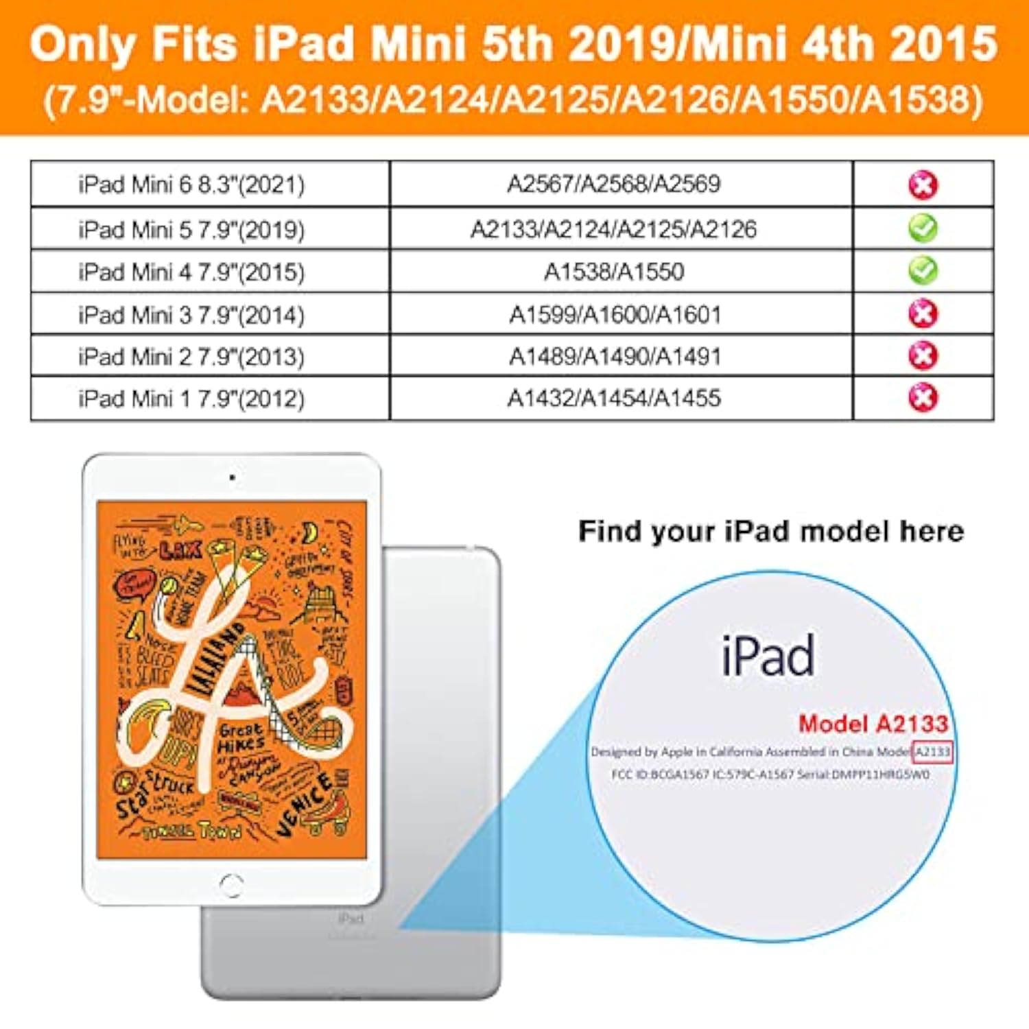 Ipad Mini Case 5Th Generation, Ipad Mini 4 Case For Kids, Silicone Hard Back C