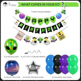 Alien & UFO Birthday Party Decorations Set with Banner and Space-Themed Supplies
