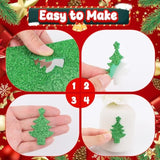 400 Pcs Christmas Foam Stickers, Glitter Foam Stickers For Kids Crafts, Christmas Snowflake New Year Self Adhesive Sticker For Greeting Cards Scrapbook Holiday Party Supplies Stocking Diy Decor