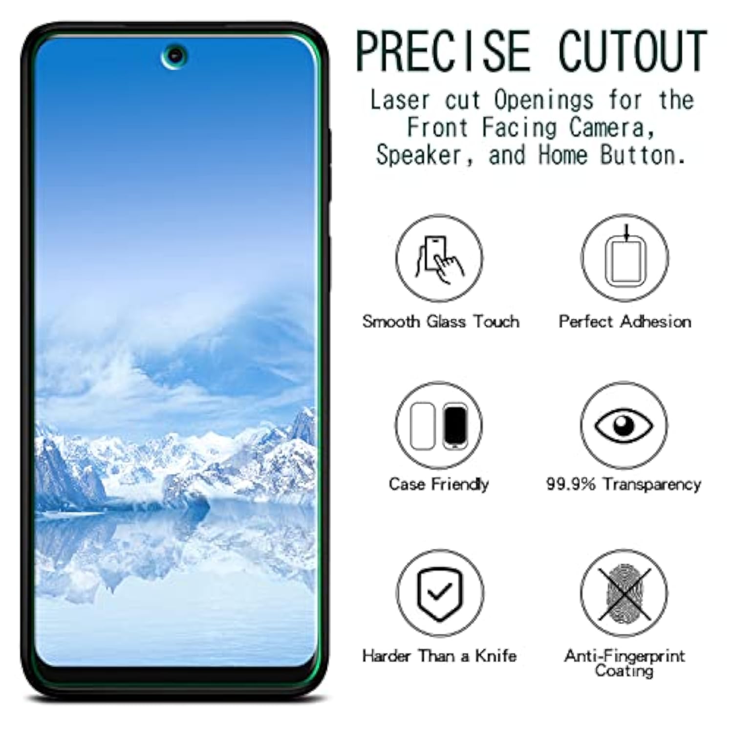 2 Pack Screen Protector Designed For Motorola Moto G Power 5G (2023) Tempered Glass, Easy Installation, Anti Scratch, Bubble Free
