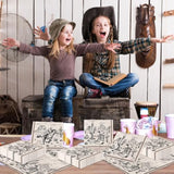 50Pcs Cowboy Paper Napkins Western Party Decorations Brown Wild West Rodeo Disposable Luncheon Dinner Napkins For Cowboy Birthday Baby Shower