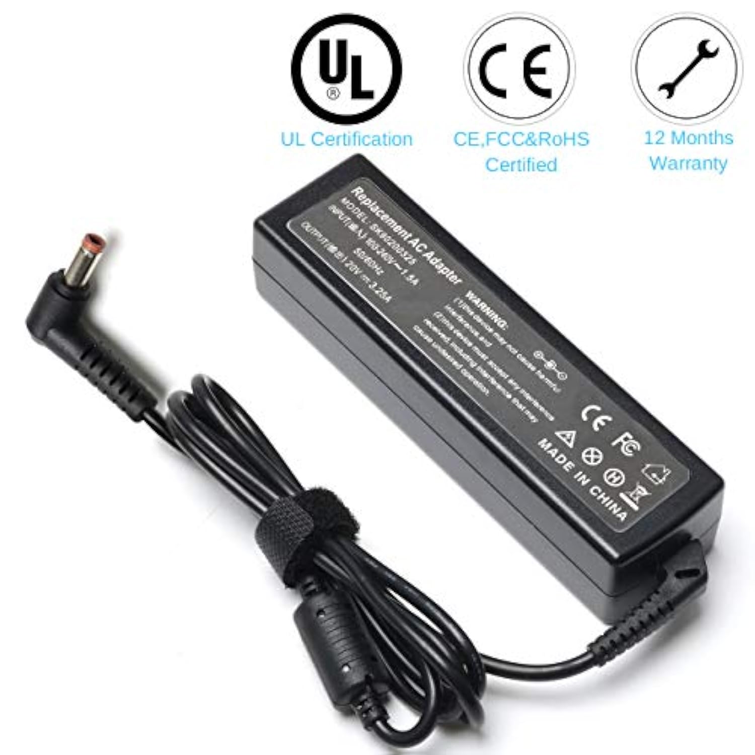 65W 20V 3.25A Ac Adapter Charger For Lenovo Ideapad G560 G580 Y410P Y500 B560