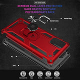 Samsung A71 5G Case, A71 5G Phone Case With Screen Protector, Military Grade Protective Cases With Ring For Samsung Galaxy A71 5G (Red)