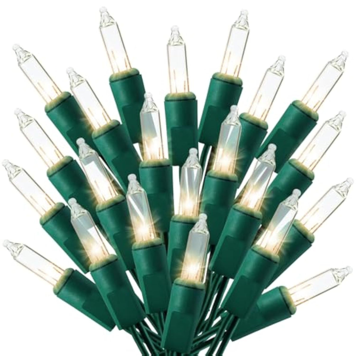 21Ft White Christmas String Lights Indoor?Warm White 100 Count String Lights Plug In, Mini Xmas Lights Outdoor Clear Whi