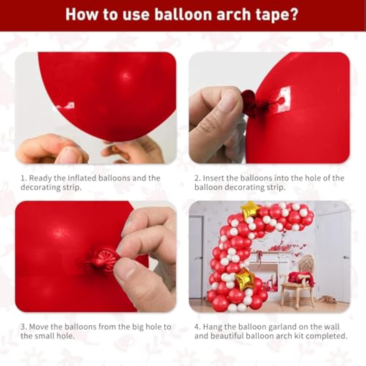 Christmas Balloons, 12 Inch Green Red White Merrychirstmas Printed Balloons Merry-Chirstmas Tree Santa For Chirstmas Party Decorations Celebration Party Balloons With Ribbon