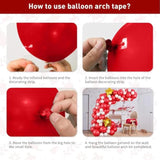 Christmas Balloons, 12 Inch Green Red White Merrychirstmas Printed Balloons Merry-Chirstmas Tree Santa For Chirstmas Party Decorations Celebration Party Balloons With Ribbon