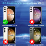 Screen Protector Compatible With Galaxy S23 Fe 5G, [4+4 Pack] Camera Lens Protectors, Fingerprint Unlock Support, Hd Tempered Glass, Touch Sensitive, Anti Scratch