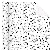 Music Notes Wrapping Paper Roll - Mini Roll - 17 Inch X 16.5 Feet - Musical Notes Design Perfect For Music Lovers, Birthday, Holiday