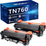 Tn760 For Brother Tn760 Toner S To Use With Mfc-L2750Dw Mfc-L2710Dw Hl-L2350Dw Hl-L2395Dw Hl-L2370Dw Dcp-L2550Dw Printer High Yeild Black — 2Pk