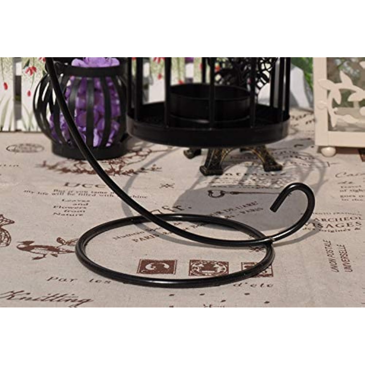 Set Of 6 Christmas Ornament Display Stands Holder Hooks Hanging Lantern Candle Glass Bauble Sphere Tree Plant Light Candle Easter Egg Ball Wedding Decoration 9'