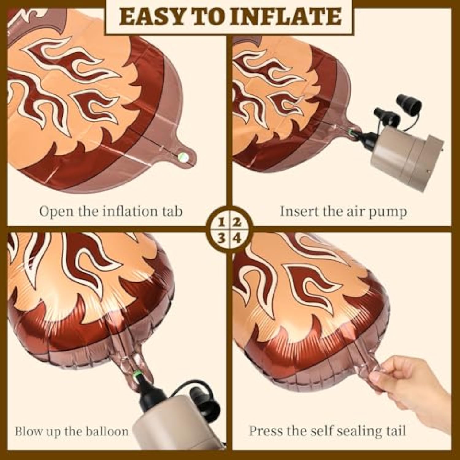 Cowboy Balloons Kit 12 Pcs Western Theme Balloons for Cowboy Birthday Party