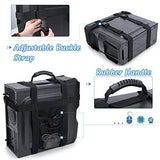 Pc Tower Carrying Strap With Rubber Handle, Desktop Carrying Case Belt Computer Travel Holder With Pockets For Cable, Mouse, Ideal For Transporting On The Go - Patented Design