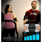 Rotatable Running Armband Cell Phone Holder For Running Or Walking - Universal Phone Arm Bands For Iphone 12 Pro Max 11 X Xr & Android Samsung Galaxy S9 S8 & Google Pixel (Black)