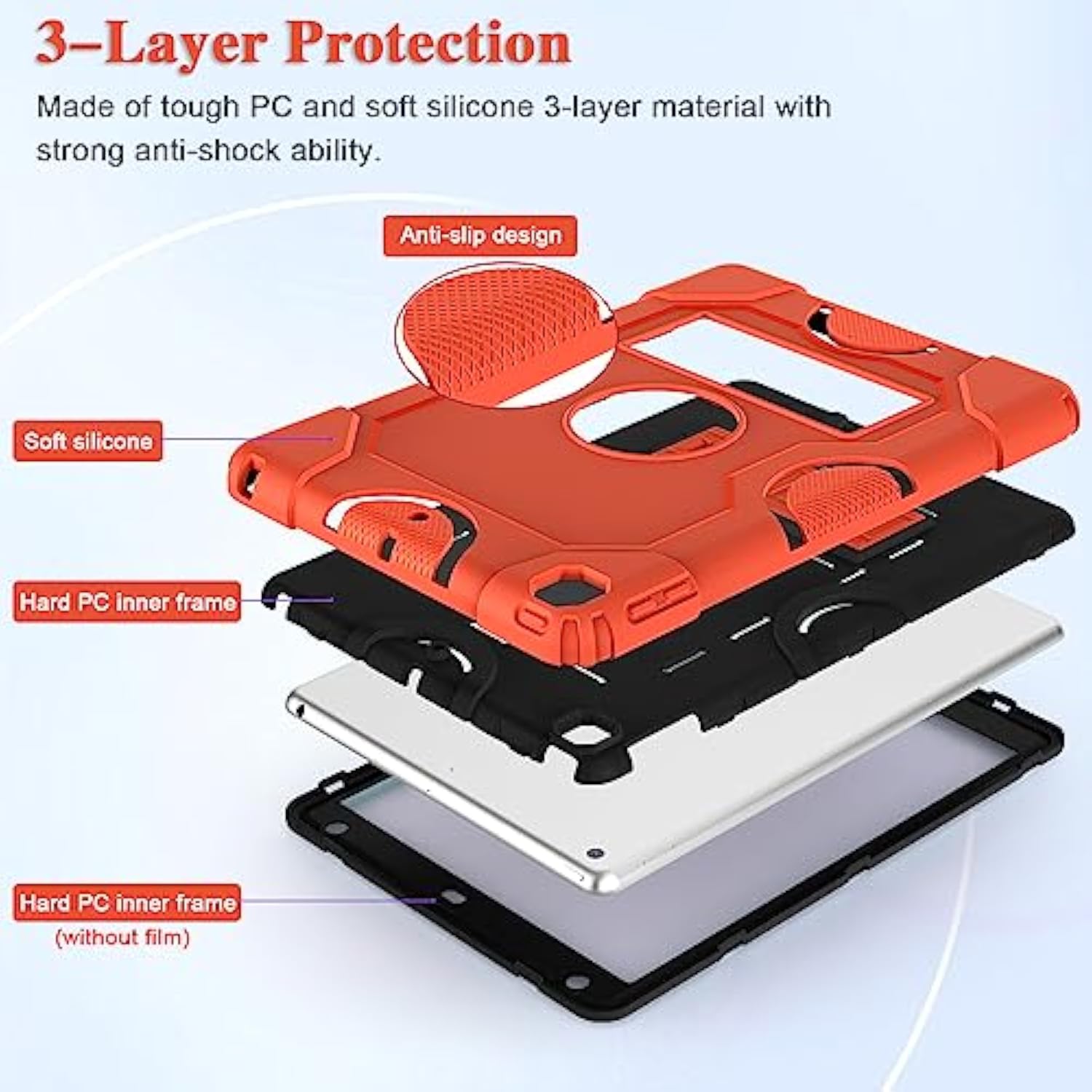 For Ipad 9Th Generation Case, Ipad 8Th 7Th Generation Case, Ipad 10.2 Inch 202