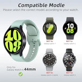 2 Pack For Samsung Galaxy Watch 6 44Mm Screen Protector Case [Anti-Peeping], Privacy Hard Pc Bumper Full Coverage Protective Accessories Built-In Tempered Glass Film