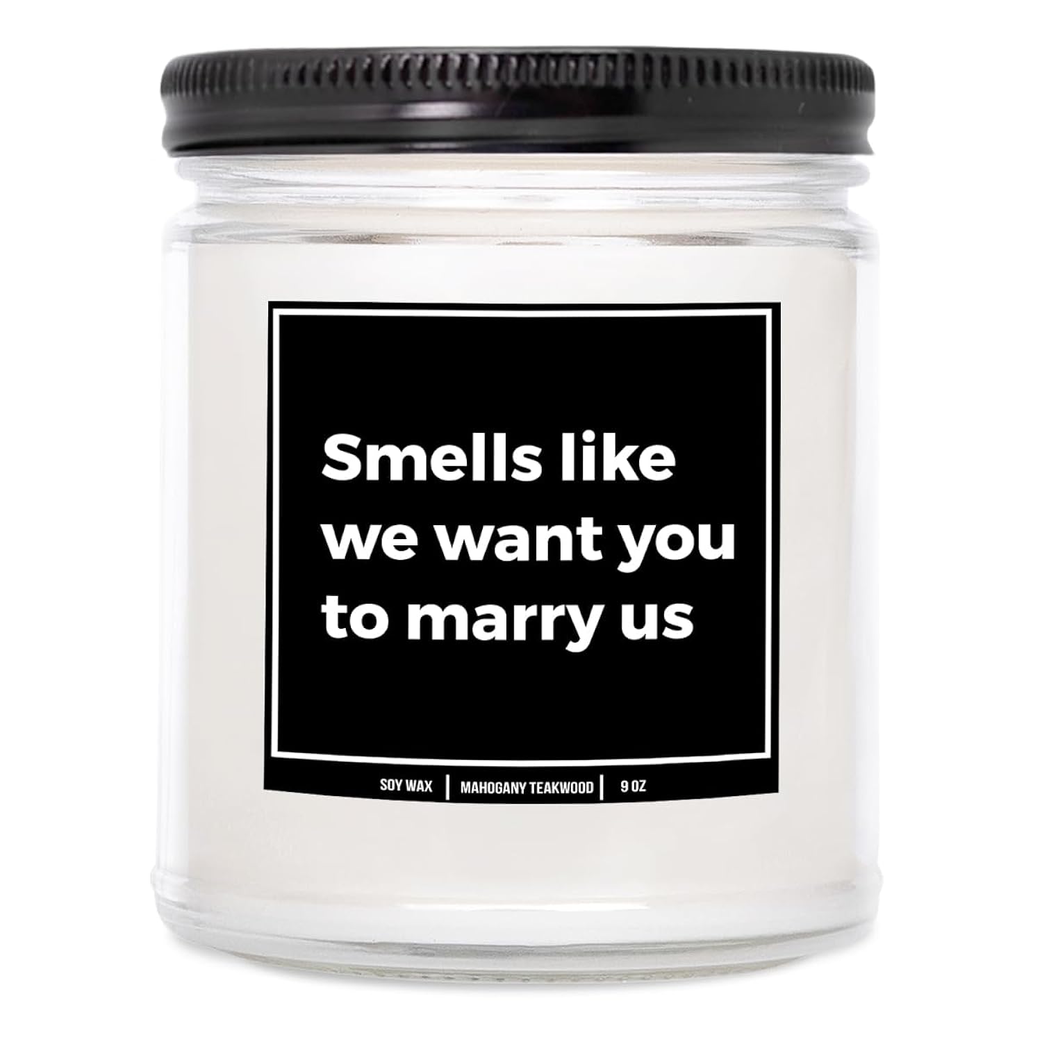 You Nique Designs Wedding Officiant Proposal Candle 9Oz, Will You Marry Us Officiant Proposal Gift, Officiant Gifts, Mahogany Teakwood Candle Gifts For Wedding Officiant (Mahogany Teakwood)