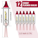 Flasher Christmas Replacement Bulbs 3.5 Volt 0.17A Christmas Trees Incandescent Lights Bulbs Led Mini String Light Repla