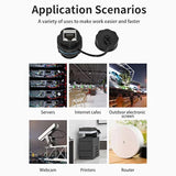 5Pcs Rj45 Panel Mount Waterproof Connector,Shielded Rj45 Cat5E/6 Industrial Bu