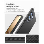 Spigen Liquid Air Designed for Galaxy S25 Ultra Case (2025) [No Magnet Ring], [Military-Grade Protection] - Matte Black