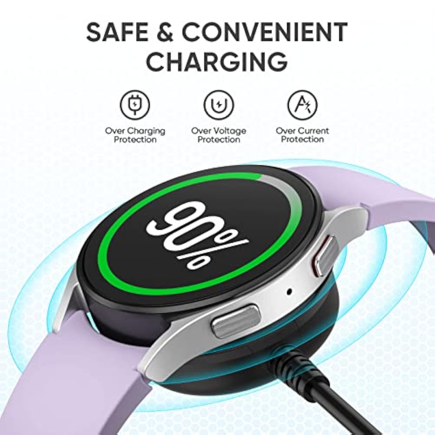 [2-Pack] Charger Cable For Samsung Galaxy Watch 5/ 5 Pro, Replacement Charging Cable, 3.3Ft