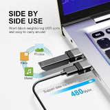 Usb To Usbc Adapter 6 Pack,Usb A To Usb C Adapter,Usba To Usbc Otg Adaptor,Type C Converter For Iphone,Macbook,Ipad,Car Play,Charger,Grey