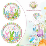 96 Pieces Easter Tableware Set – Bunny Egg Disposable Plates, Napkins, and Forks with “Happy Easter” and Spring Designs for Holiday Dinners, Parties, and Spring Celebrations – Serves 24