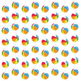 8 Pieces Beach Ball Garland Summer Pool Party Hanging Banner Decorations Pool Ball Paper Cutout Garland Room Wall Decor For Hawaii Beach Birthday Baby Shower Party Favors Supplies