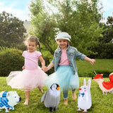 9-pack 25" walking zoo animal balloons for baby shower and animal-themed birthdays