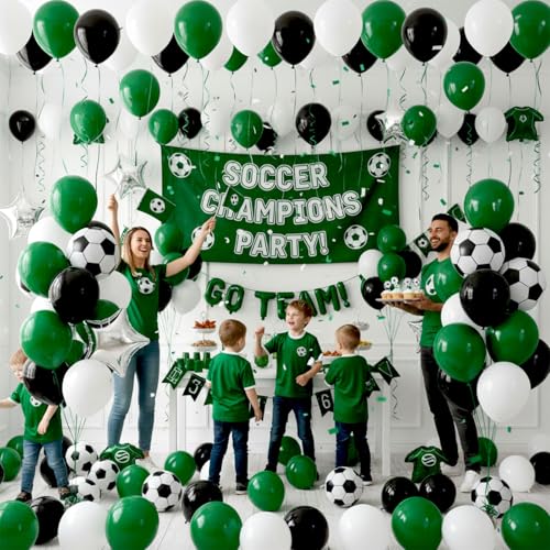 110 PCS Dark Green Balloons, 12 Inch Bright Dark Green Latex