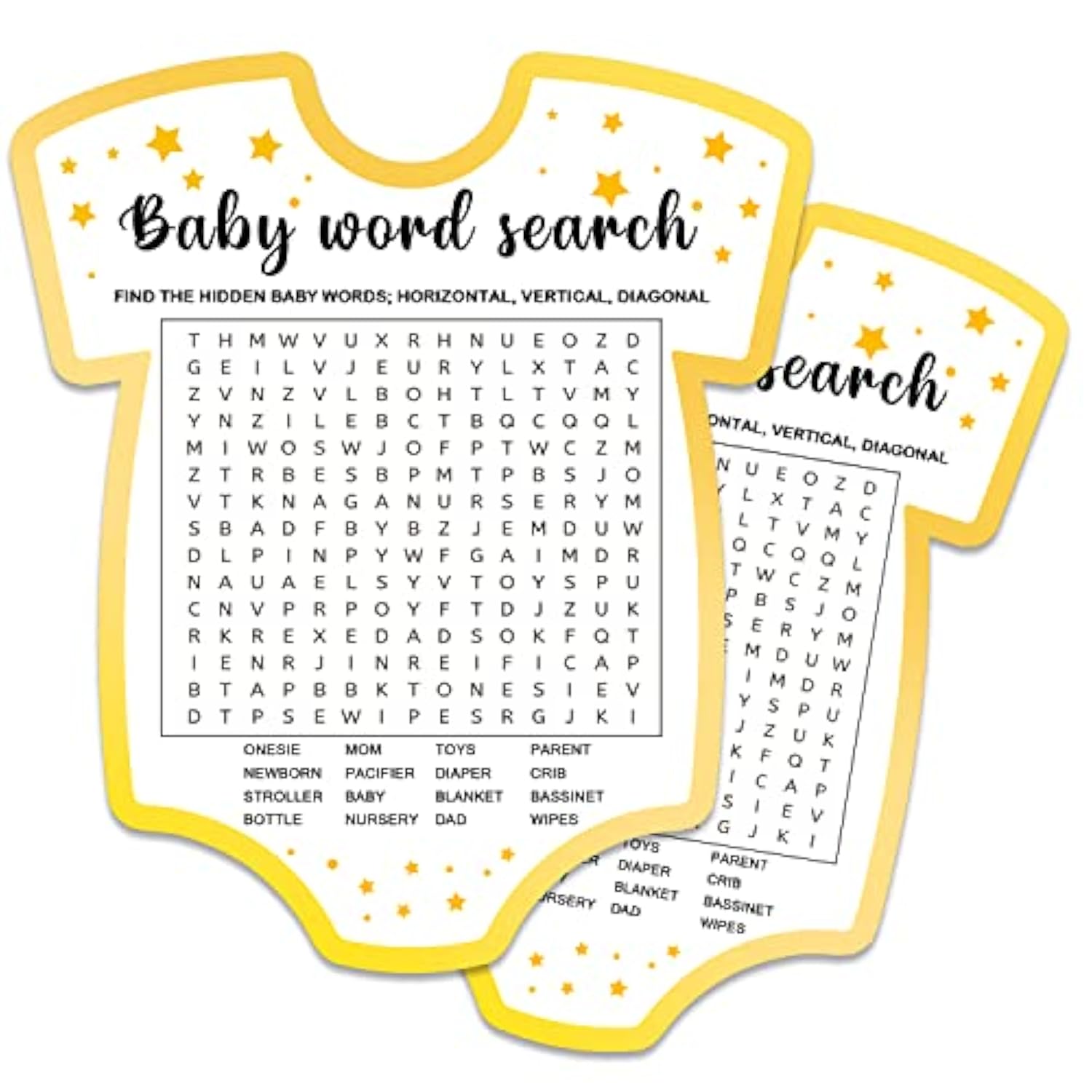 Baby Shower Games, Baby Trivia Game Cards, Fun Baby Shower Party Games Supplies & Activities, Gender Neutral Boy Girl, Baby Shower Ideas, Set Of 30 Cards