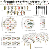 Gone Fishing Party Decor Set: 170-Piece O-Fish-Ally One Birthday