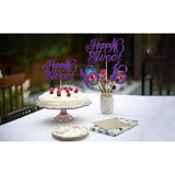 Happy Sweet 16Th Centerpiece Sticks, Happy 16Th Birthday Cake Topper,
