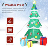 Lighted Inflatable Christmas Tree Outdoor Decorations With 3 Gift Boxes, 7.7Ft Tall Christmas Blow Up Yard Decoration Wi