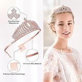 Bachelorette Party Decorations Kit, Bridal Shower Supplies, Rose Gold Bride To Be Bachelorette Sash Veil Crown Tiara For Bride, Team Bride Tribe Sash For Bridesmaids