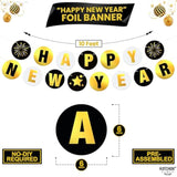 10ft Shiny Happy New Year 2026 Banner Garland Party Decorations No DIY