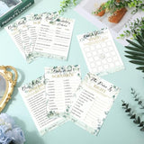 302 Pcs Greenery Eucalyptus Baby Shower Games 6 Games Activities For 50 Guests Include Baby Shower, Word Scramble, Word Search, Predictions And Advice, The Price Is Right