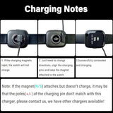 2 Pin Chargers For Ip68/Ip67 Smart Watch Charger, 4Mm Magnetic Usb Charging Cable For Ip67/Ip68 Waterproof Smart Watch/Fitness Tracker (Pin Spacing 4Mm)